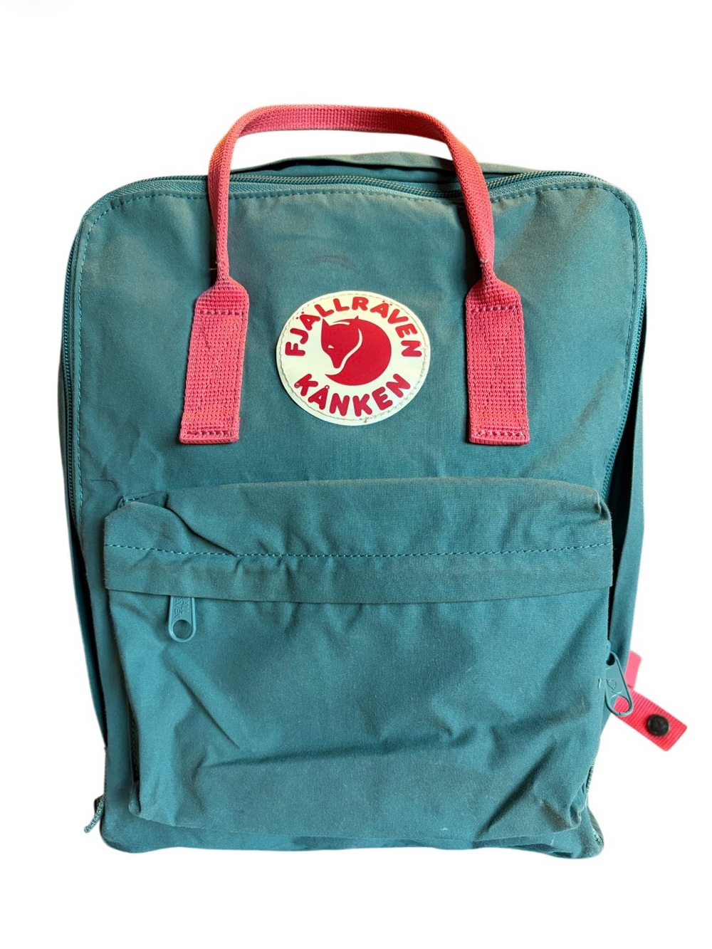 Fjallraven Kanken Mini Backpack Frost Green Peach Pink